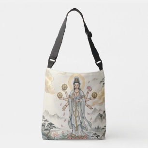 ToteGautam Buddh Göttliche Kunst Tote Bag - Spirit Tragetaschen Mit Langen Trägern