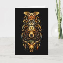 Totem Ascendant Feiertagskarte