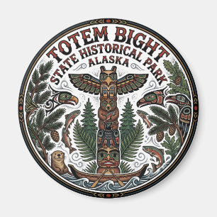 Totem Bight State Historical Park Alaska USA Magnet