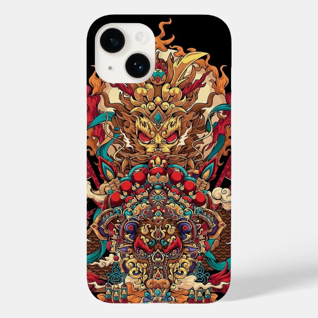 Totem des chinesischen Drachen, Tätowierkunst Case-Mate iPhone Hülle (Rückseite)