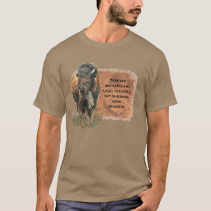 Totem-Geist-Guide Bison, Buffalo T-Shirt