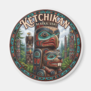 Totem Heritage Center Ketchikan Alaska Magnet