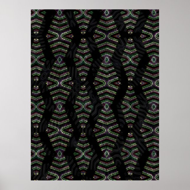 Totem - Ken Gage Abstrakte Kunst Poster (Vorne)