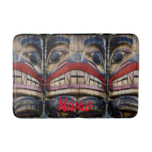 Totem Pole Face Thunder_Cove Badematte