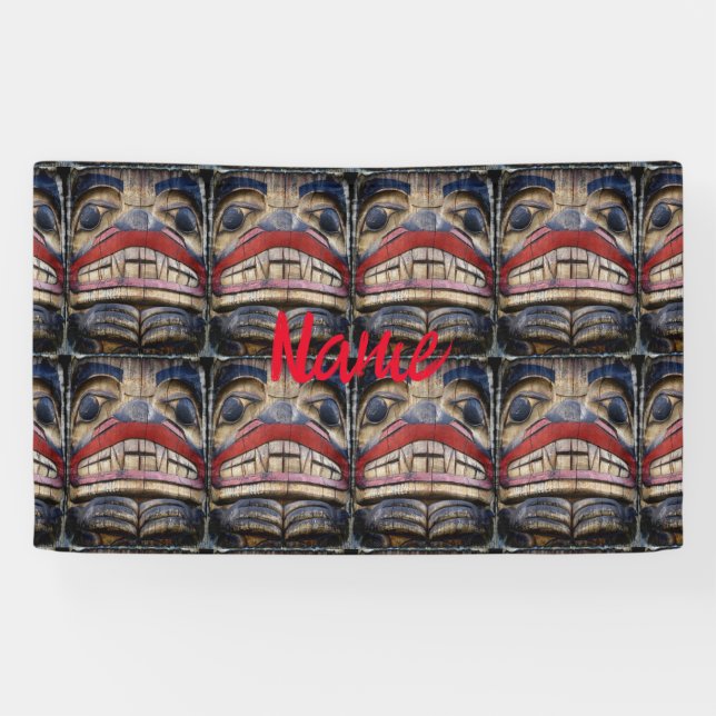 Totem Pole Face Thunder_Cove Banner (Horizontal)
