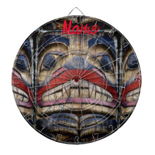 Totem Pole Face Thunder_Cove Dartscheibe