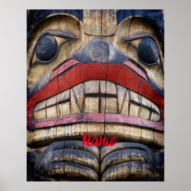 Totem Pole Face Thunder_Cove Poster (Vorne)