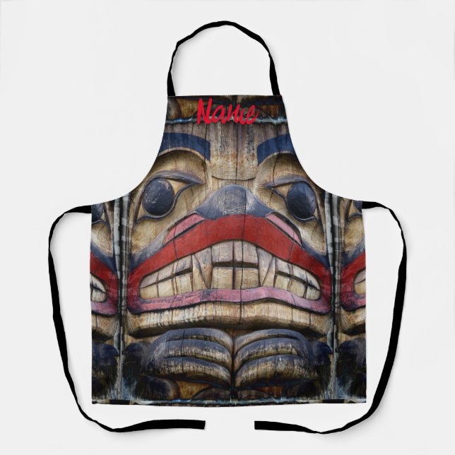 Totem Pole Face Thunder_Cove Schürze (Vorderseite)