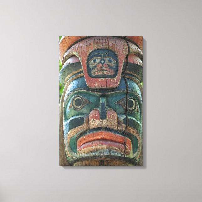 Totem Pole gepackte Leinwand (Vorderseite)
