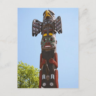 Totem-Pole Postkarte