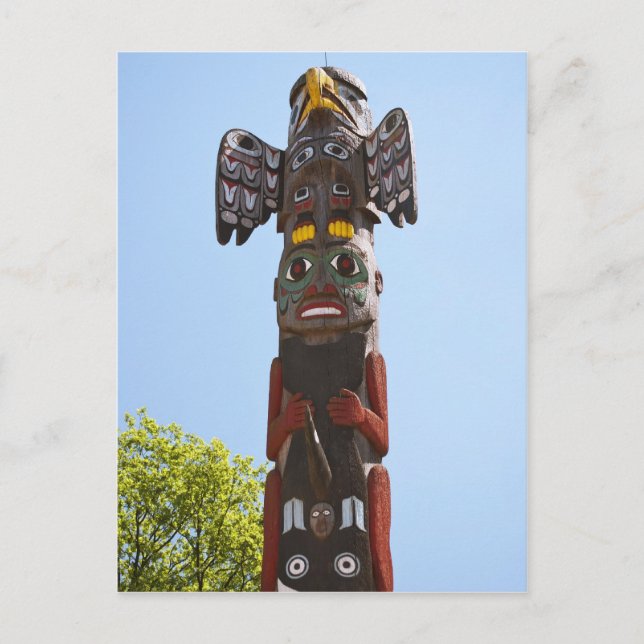Totem-Pole Postkarte (Vorderseite)