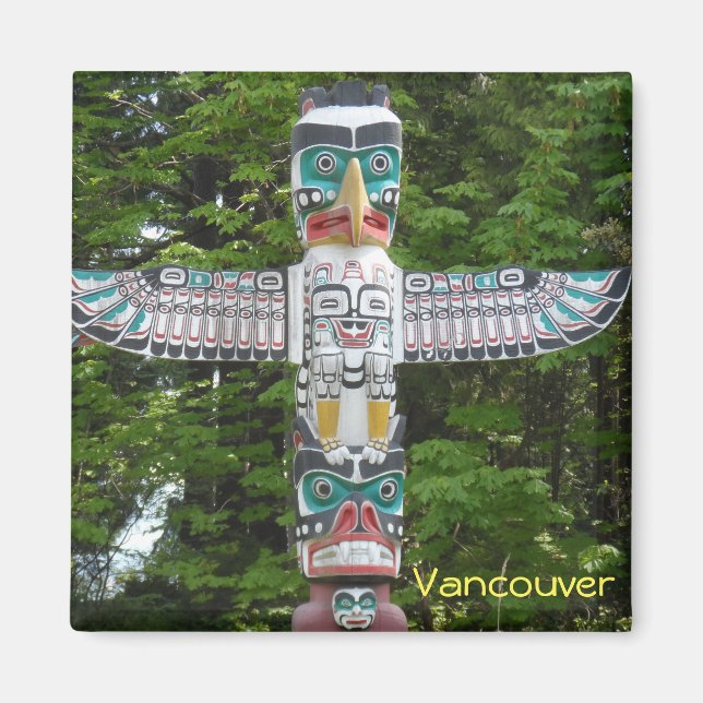 Totem Poles - Stanley Park, Vancouver Magnet (Vorne)