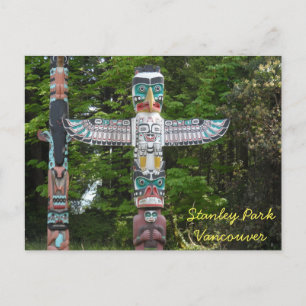 Totem Poles - Stanley Park, Vancouver Postkarte
