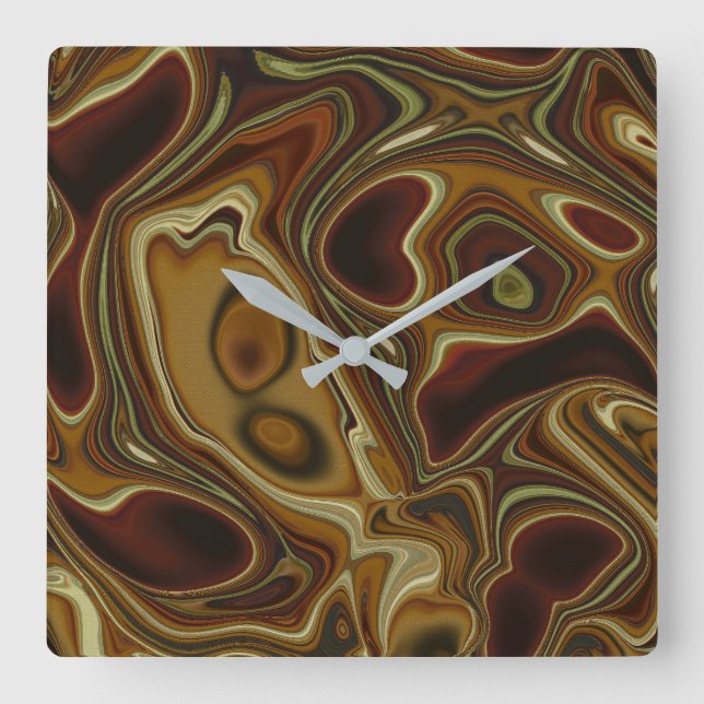 Totem Quadratische Wanduhr (Vorderseite)