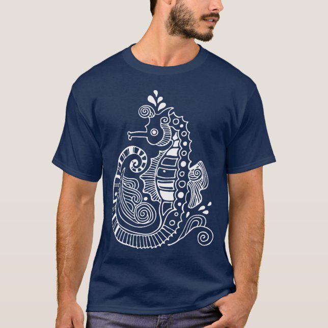 Totem von Meerpferd T-Shirt (Vorderseite)
