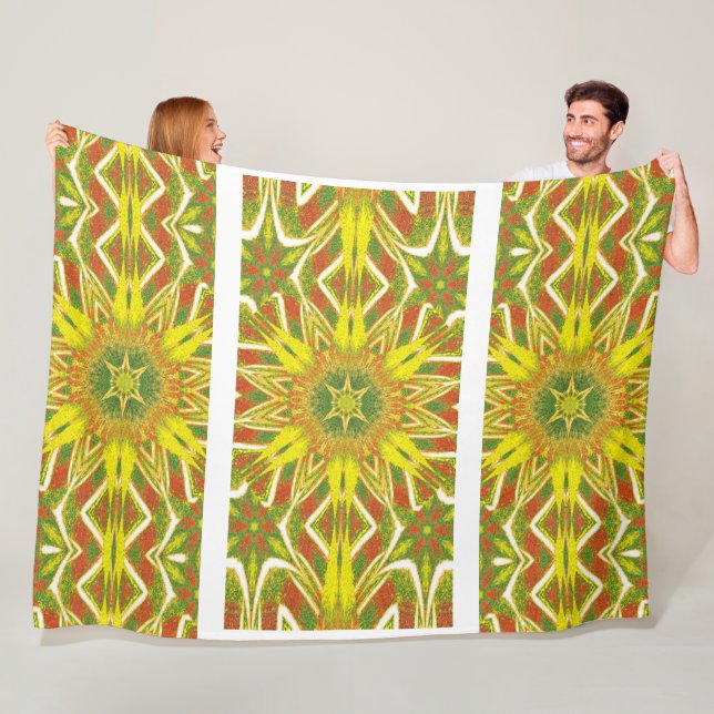 Totem-Wildblume 14 Fleecedecke (Beispiel)