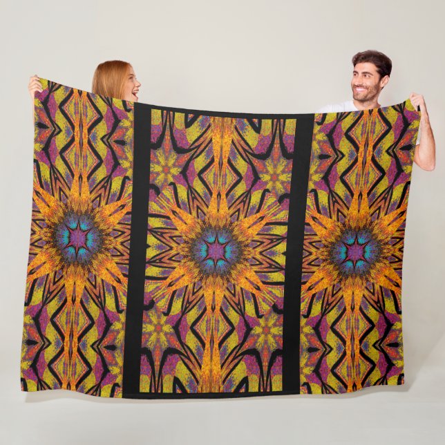 Totem-Wildblume 6 Fleecedecke (Beispiel)