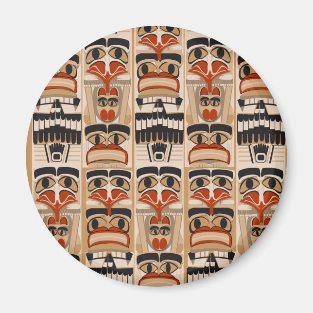 Totempfahl Magnet (Vorne)