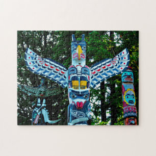Totempfahl Vancouver. Puzzle