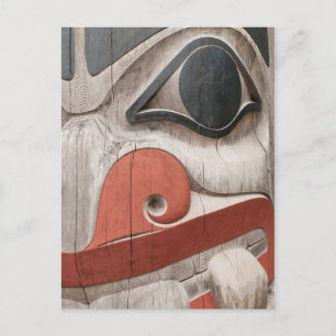 Totempfähle im Haida Heritage Centre Museum Postkarte