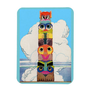 Totempol der 1920er magnet