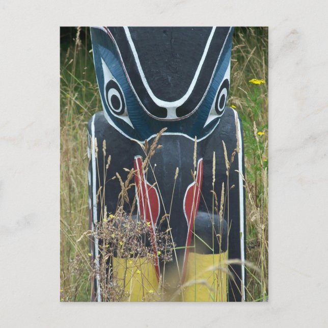 Totempolsohle Postkarte (Vorderseite)