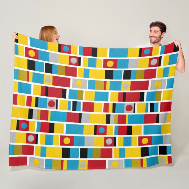 Totemstreifen Fleecedecke (Beispiel)