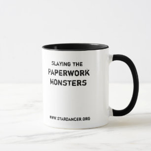 Töten der Schreibarbeits-Monster-Tasse Tasse