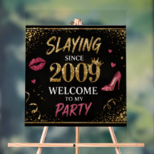 Töten Seit 2009 Acryl Geburtstags-Schild