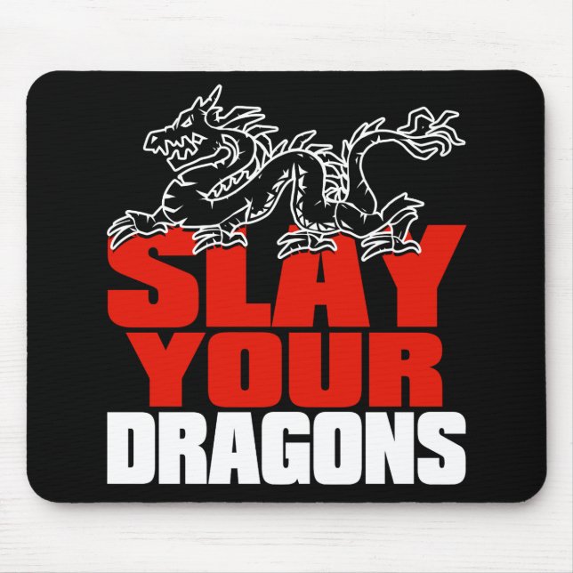 TÖTEN Sie DRACHEN, für Fans Jordaniens Peterson Mousepad (Vorne)