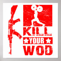 Töten Sie Ihr WOD - AK47 "Elite Fitness"-Poster