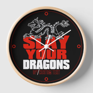 TÖTEN Sie IHRE DRACHEN, Geschenk für Fans Wanduhr