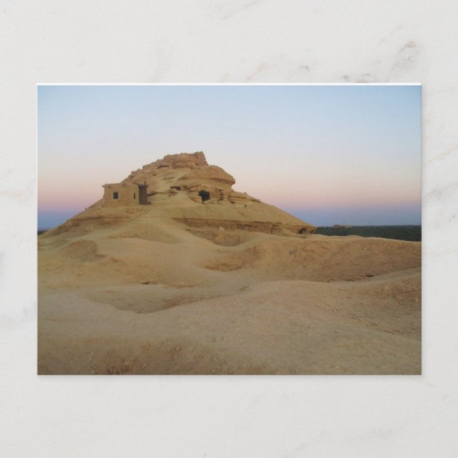 Totenberg, Siwa, Ägypten Postkarte (Vorderseite)