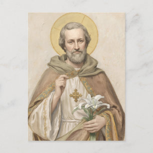 Totenbettkarte mit Gebet zu St. Josef Postkarte