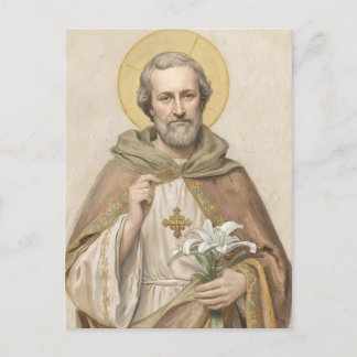 Totenbettkarte mit Gebet zu St. Josef Postkarte