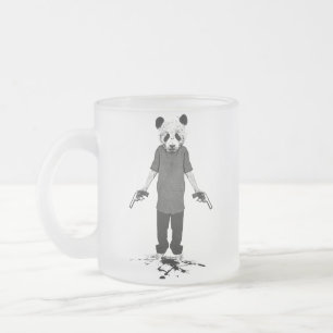 Tötender Panda Mattglastasse