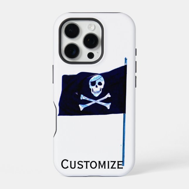 Totenflagge iPhone Hülle (Rückseite)