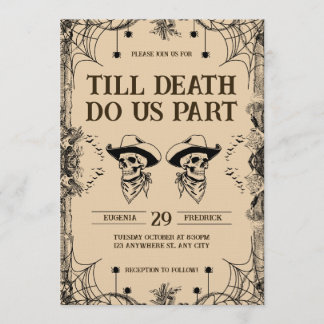 Totenhochzeit Bis dass der Tod uns scheidet Einladung