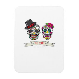 Totenhochzeit Braut und Bräutigam Bis zum Tod Druc Magnet