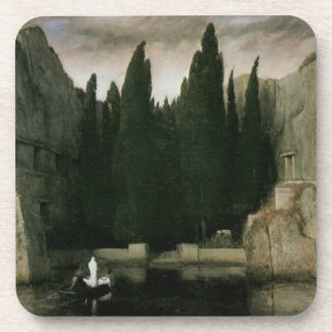 Toteninsel von Arnold Böcklin, Symbolismus Kunst Getränkeuntersetzer