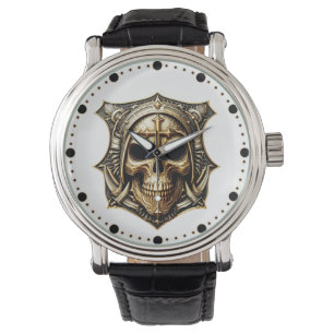 Totenkopf Deathmetal Metaldesign Armbanduhr