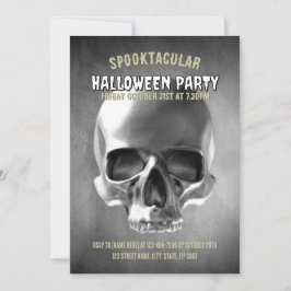 Totenkopf-Design. Schwarz und Weiß Einladung