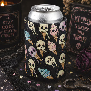 Totenkopf-Eiscreme-Sommer-Goth-Schauerlich Dosenkühler