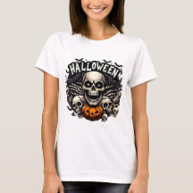 Totenkopf & Fledermäuse Halloween-Rahmen Kürbis
