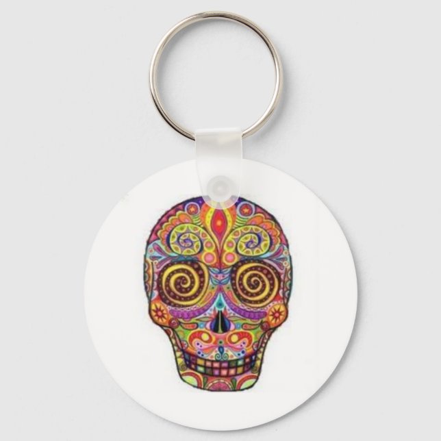 Totenkopf Funny Schlüsselanhänger (Vorderseite)