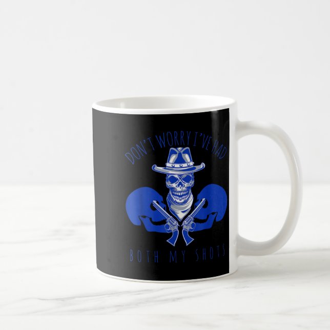 Totenkopf-Goth-Ästhetik-Impfung hatte beide Spritz Kaffeetasse (Rechts)