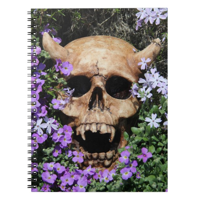 Totenkopf Gothic / Notebook Notizblock (Vorderseite)