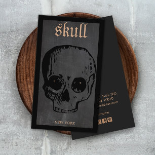 Totenkopf Halloween Thema Ohrring Displaykarte