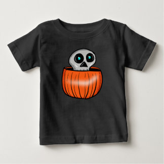 Totenkopf im Kürbis Baby T-shirt