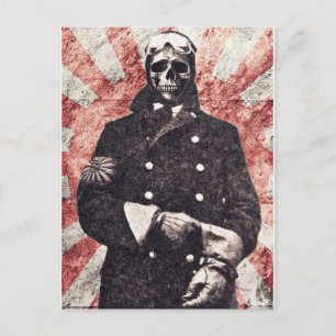 Totenkopf-Kamikaze Postkarte